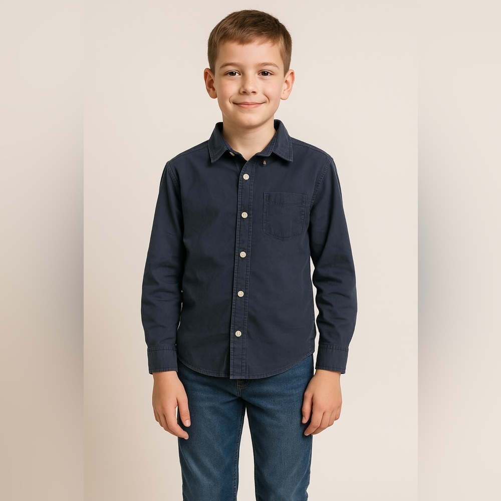 Crazy 8 Kids Blue Button Down Shirt